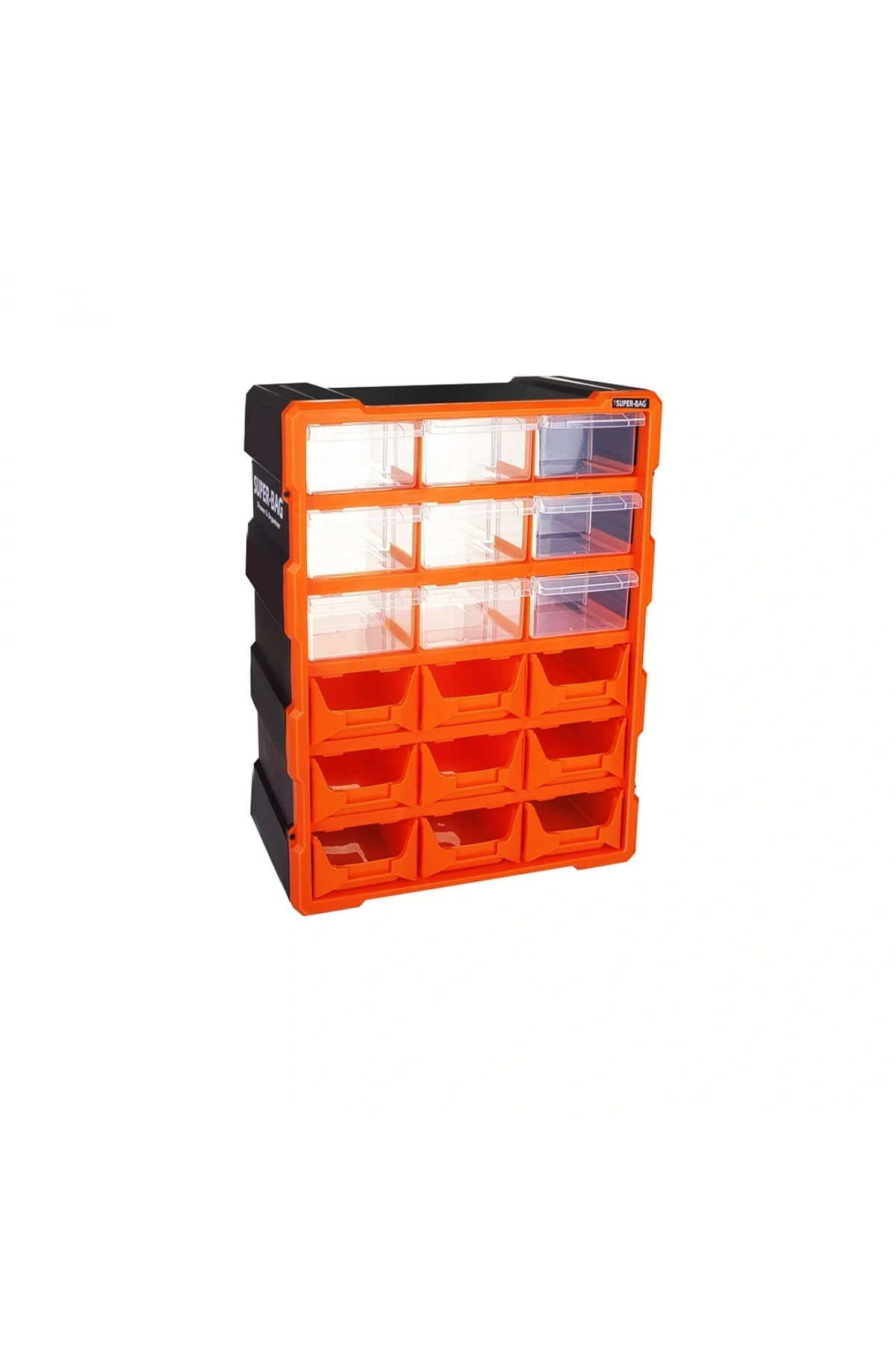 18Lİ 9 KAPALI+9 AÇIK MONOBLOCK AVADANLIK ÇEKMECE SETİ38.1X15.7X47.5CM HERHANGİ BİR RENK GÖNDERİLİR (5047)