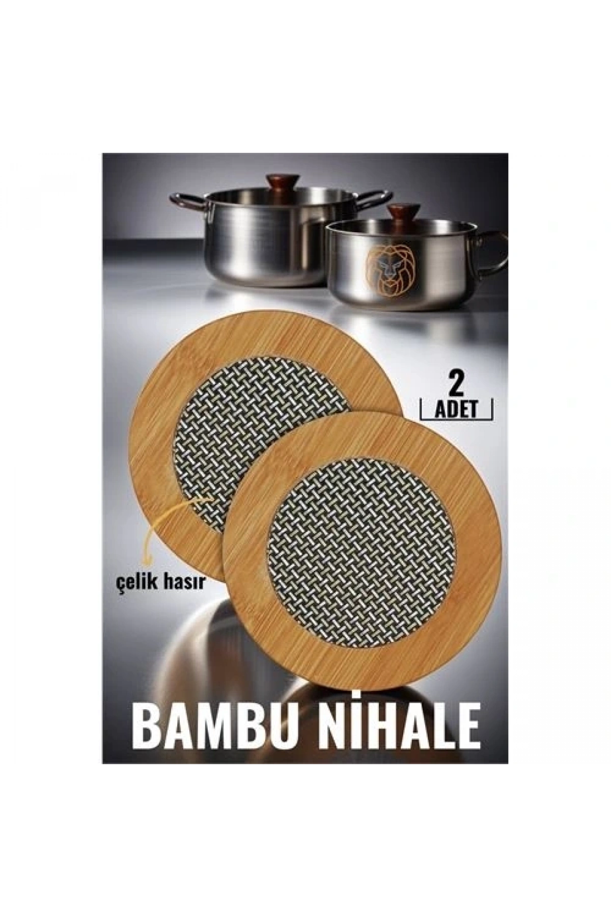 2 li Bambu Çelik Telli Nihale Falper Design