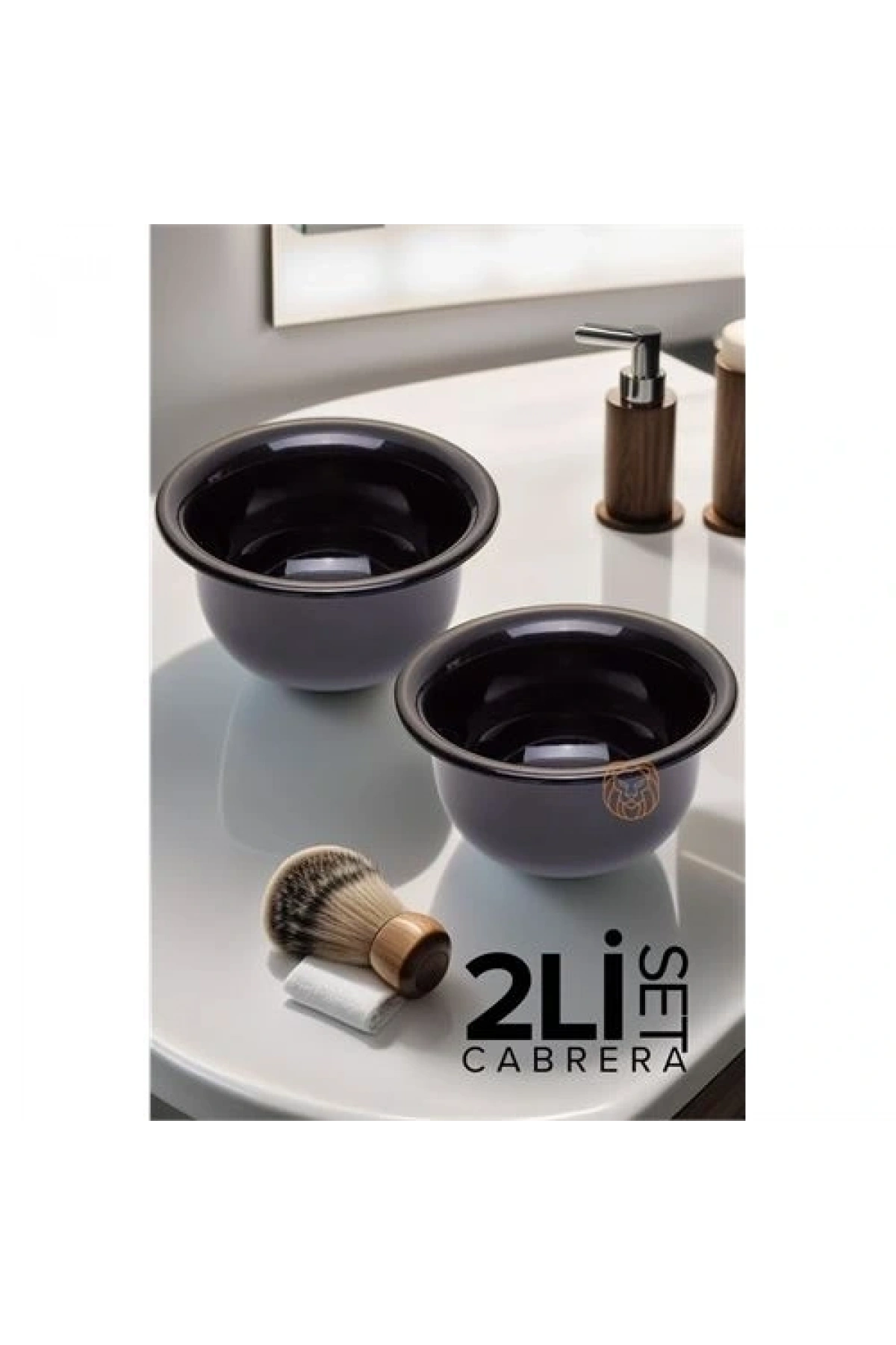 2 li SET Tıraş Tası Cabrera Design