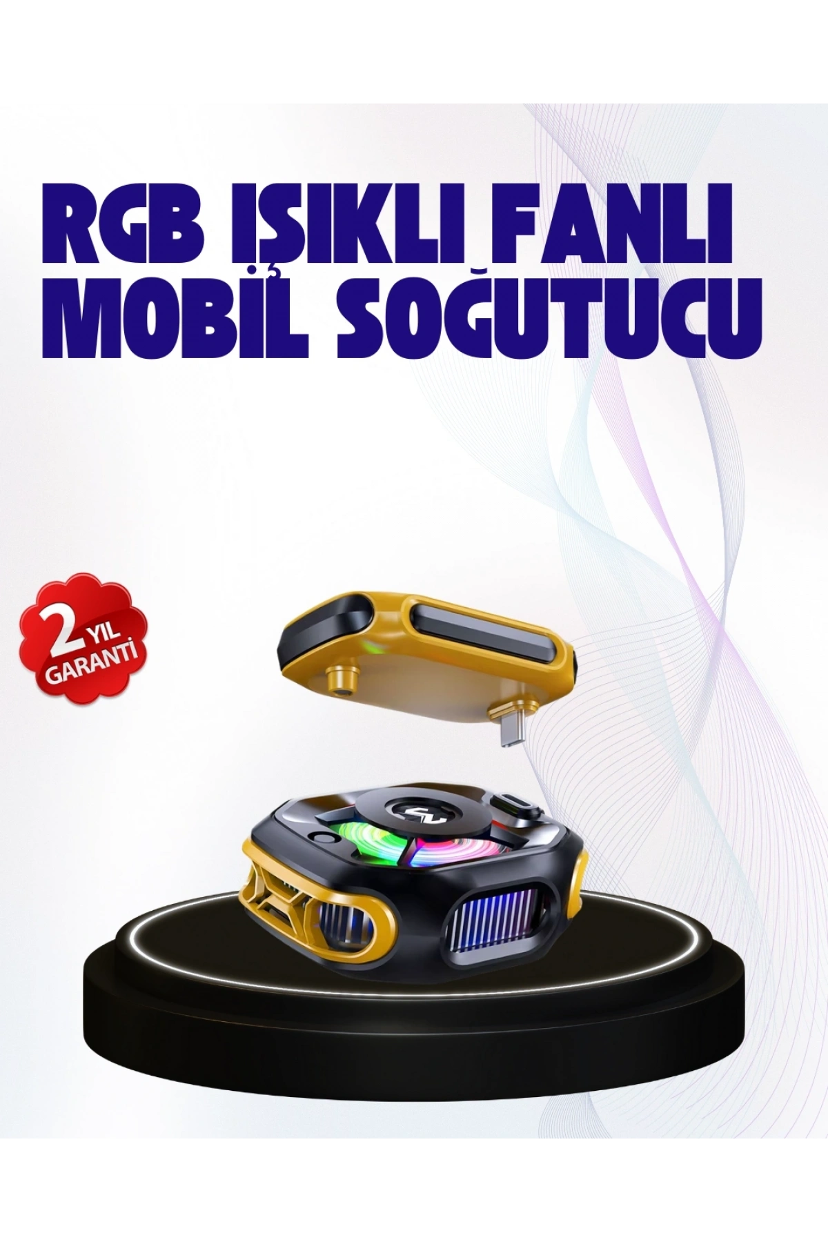 2000mAh Bataryalı Kablosuz Taşınabilir Cihaz Soğutucu