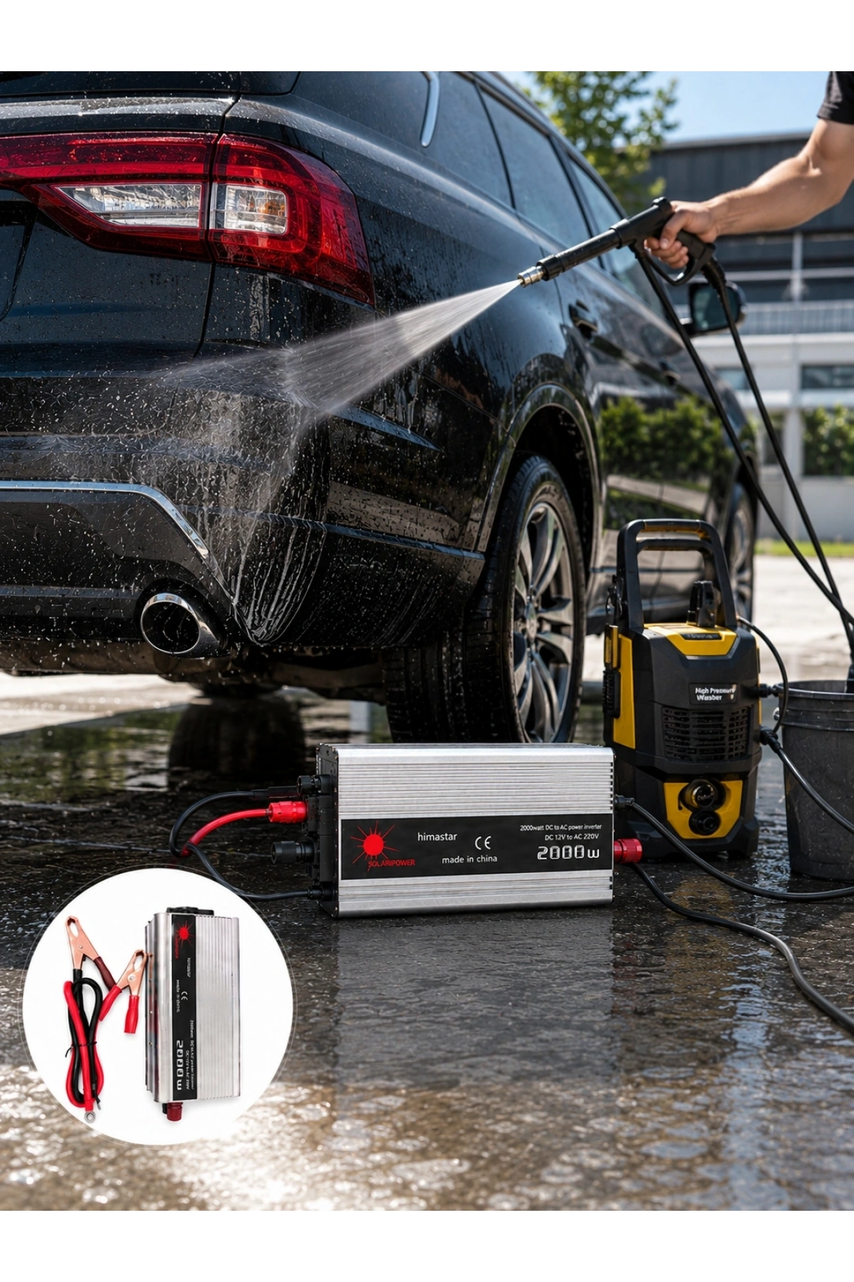 2000W Akü İnvertör Araçtan Elektrik Kullanımı Sağlayan