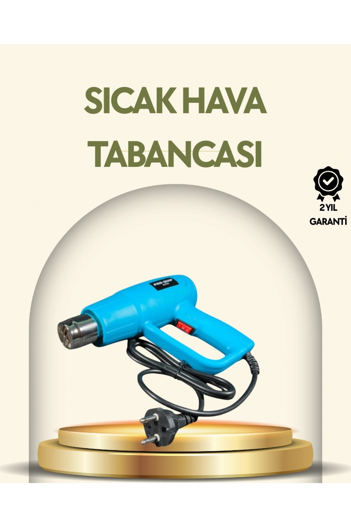 2000W Profesyonel 2 Kademeli Isı Tabancası Sıcak Hava Üfleme