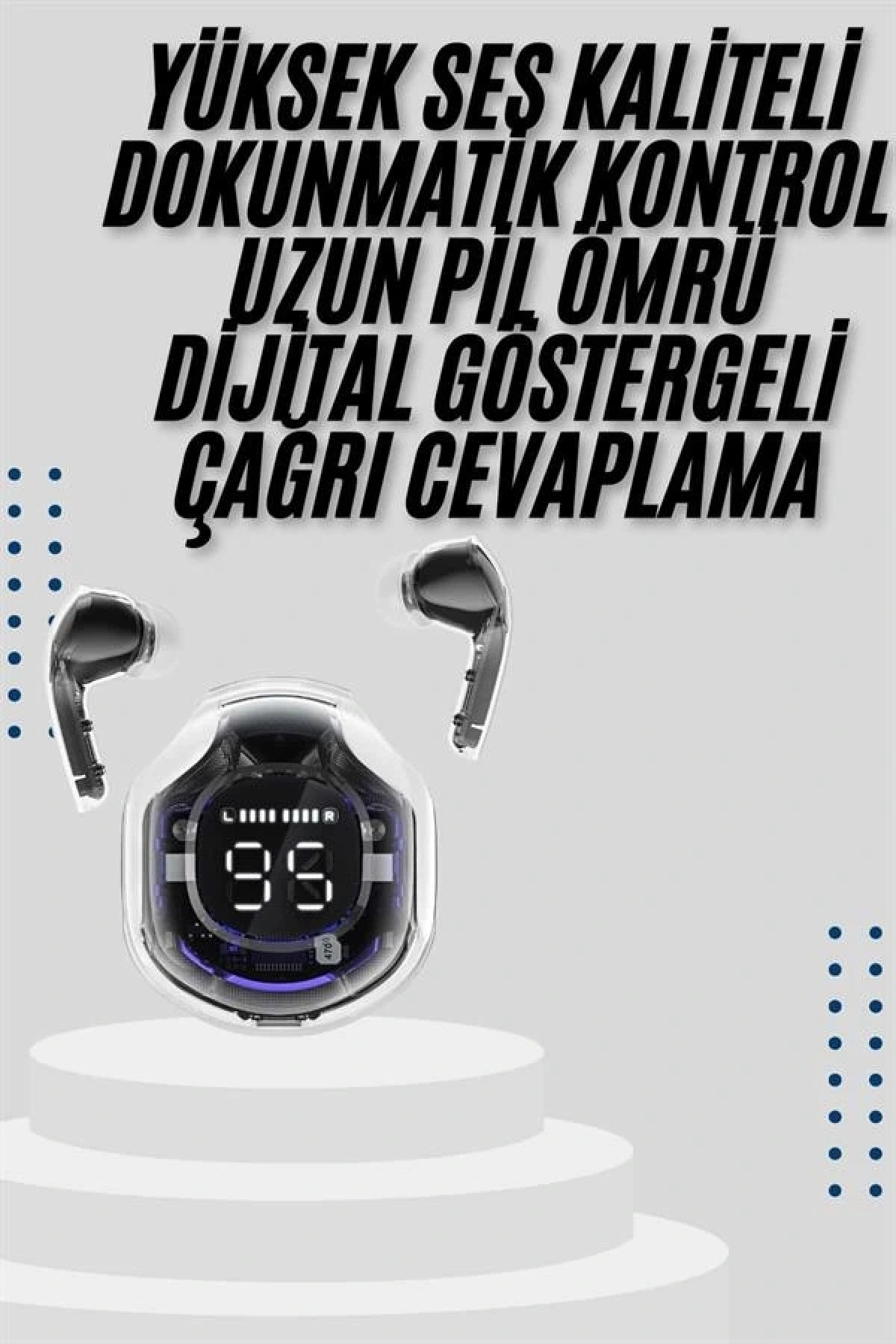 2025 Model Kablosuz Bluetooth Kulaklık ANC ENC Destekli HİFİ Stereo