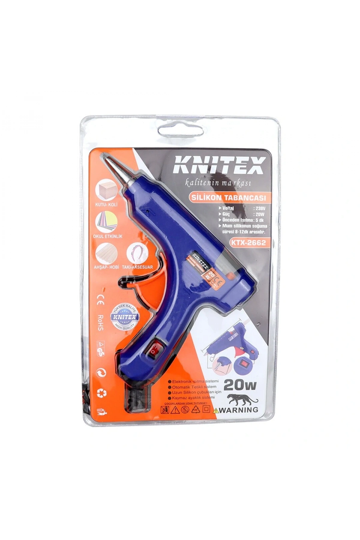 20W   ANAHTARLI  SICAK MUM SİLİKON TABANCASI (5047)