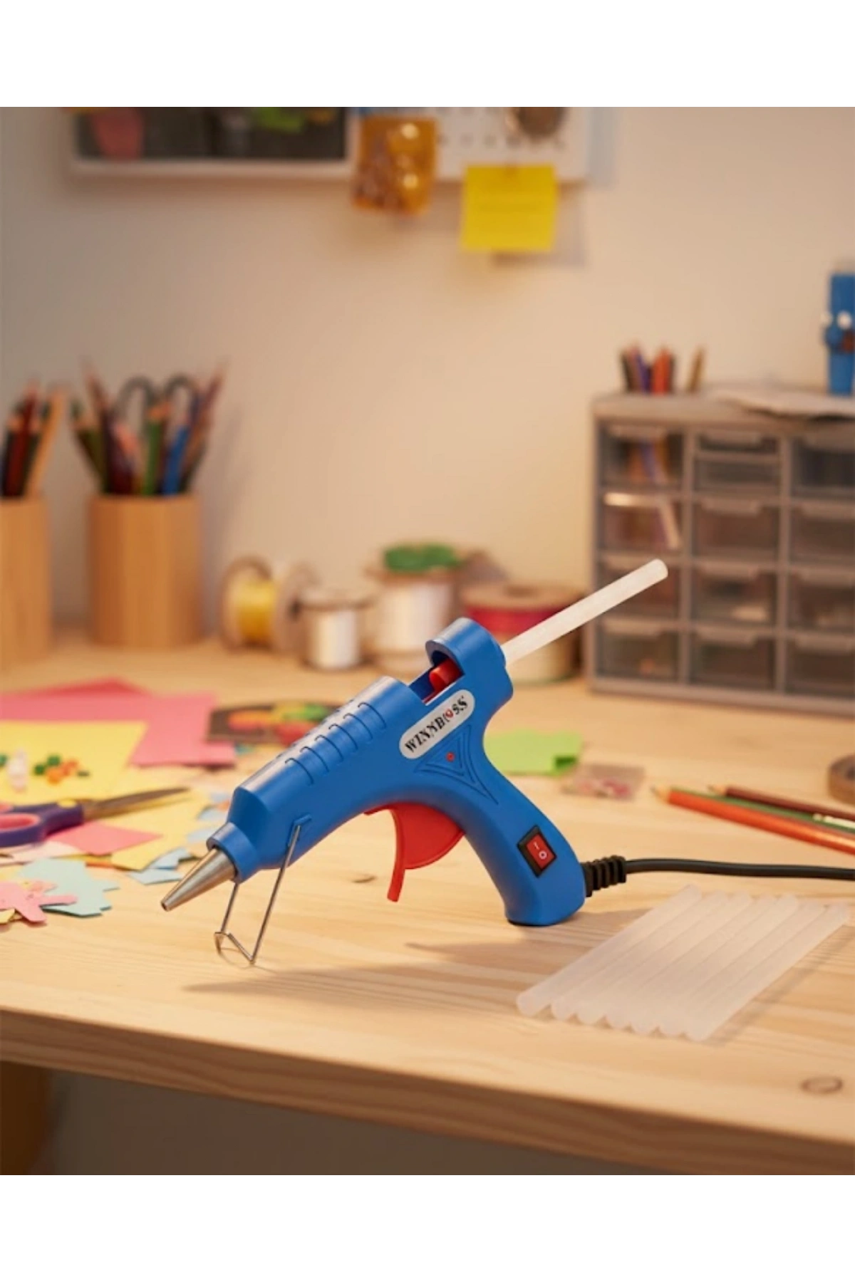 20W Silikon Tabancası 7.5 mm Silikon Uyumlu 5 Adet Hediye Silikon