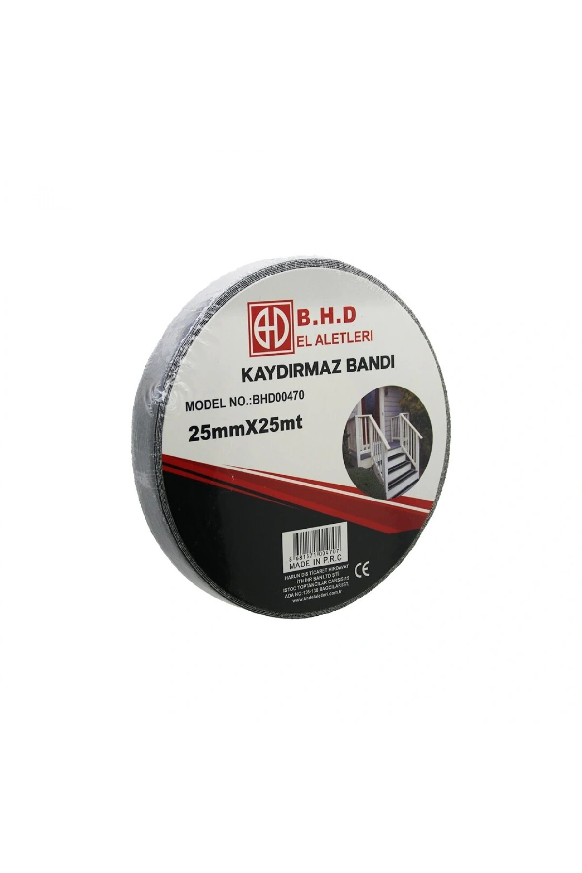 25MM X 25MT KAYDIRMAZ SİYAH BANT (5047)