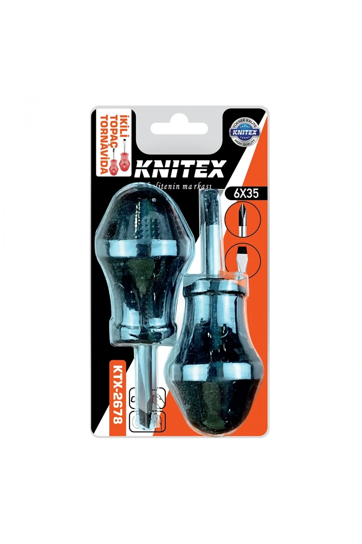 2PCS - YILDIZ-DÜZ  TOPAÇ TORNAVİDA SETİ 6X35 (5047)