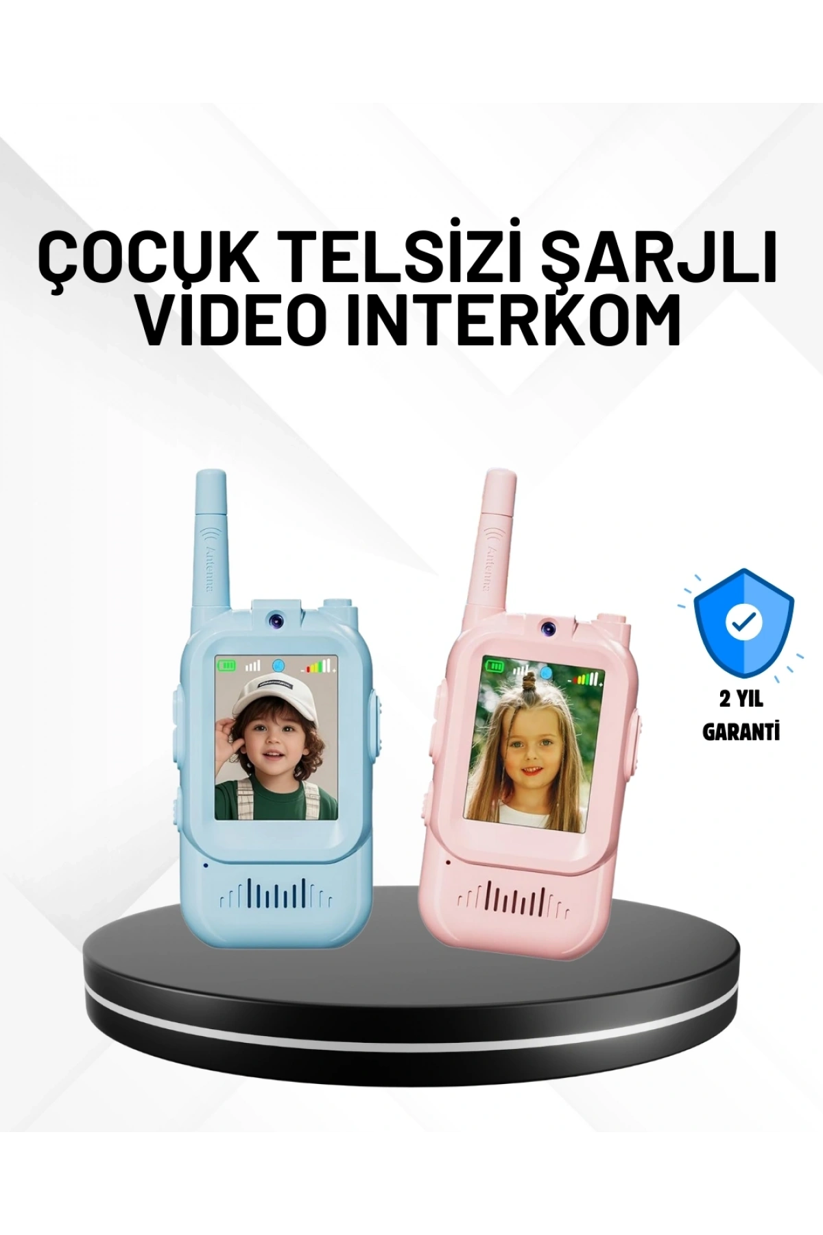3–12 Yaş Çocuklara Uygun Görüntülü Walkie Talkie Seti
