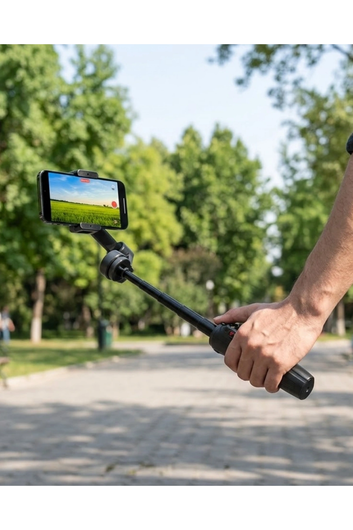 3 Axis Telefon Gimbal Stabilizer Video Çekim Sabitleyici