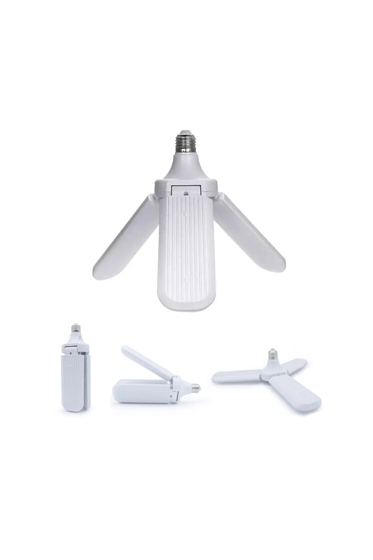 3 KOLLU PERVANE MODELİ BEYAZ LED LAMBA AMPUL 24W - E27 (5047)