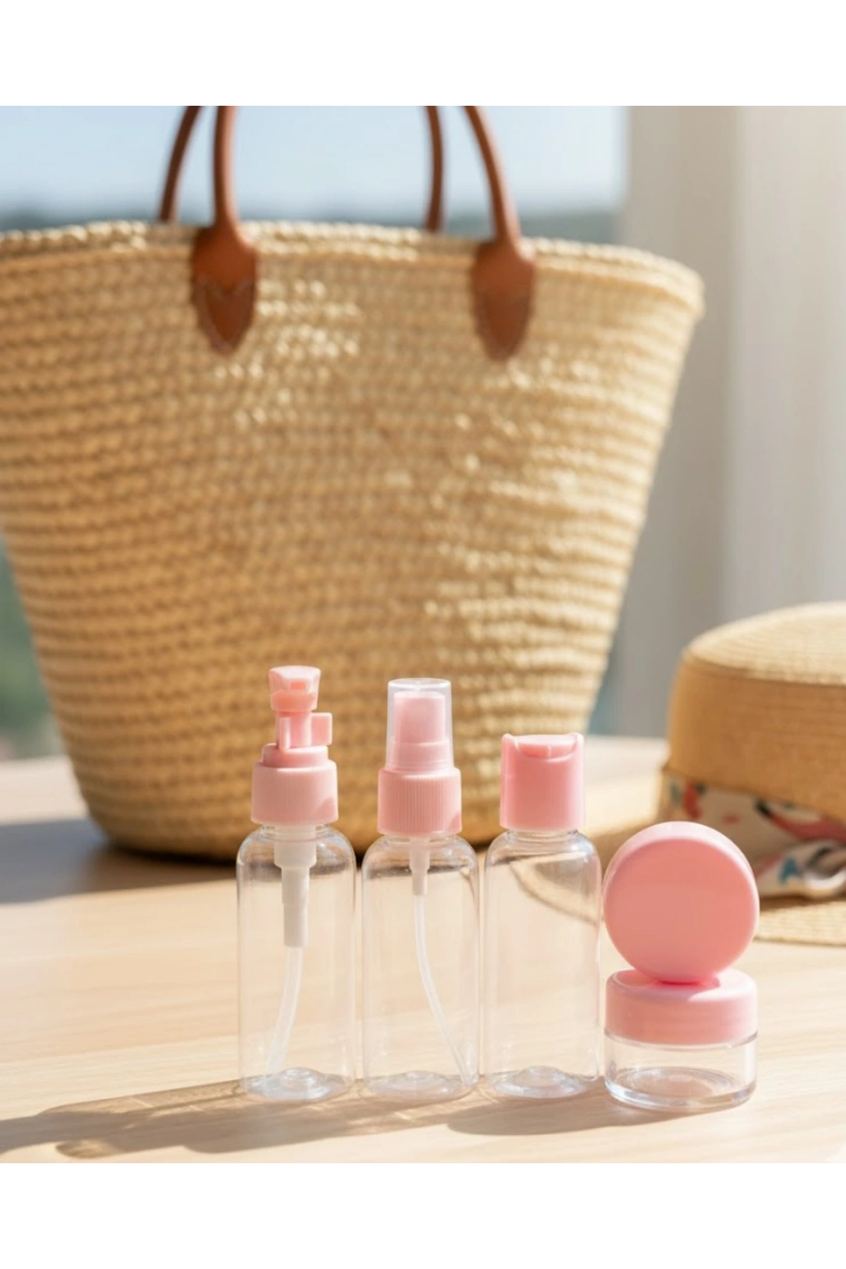 30 ml 5’li Seyahat Banyo Şişe Seti Çantalı