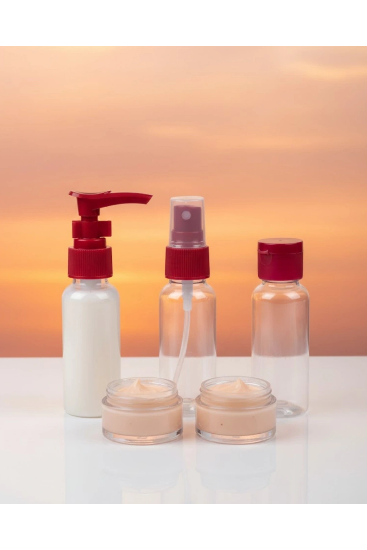 30 ml 5’li Seyahat Banyo Şişe Seti Sızdırmaz Tasarım