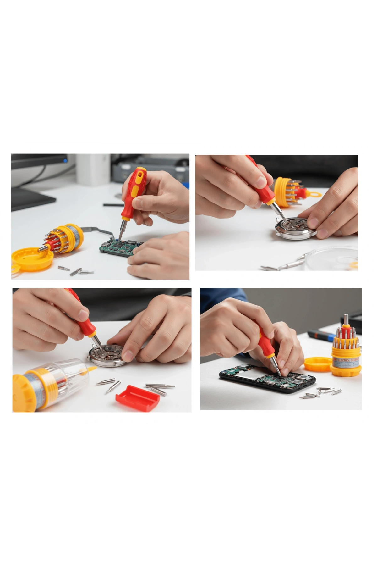 31 Parça Saatçi ve Telefoncu Onarım Tornavida Seti Hassas Tornavida Seti