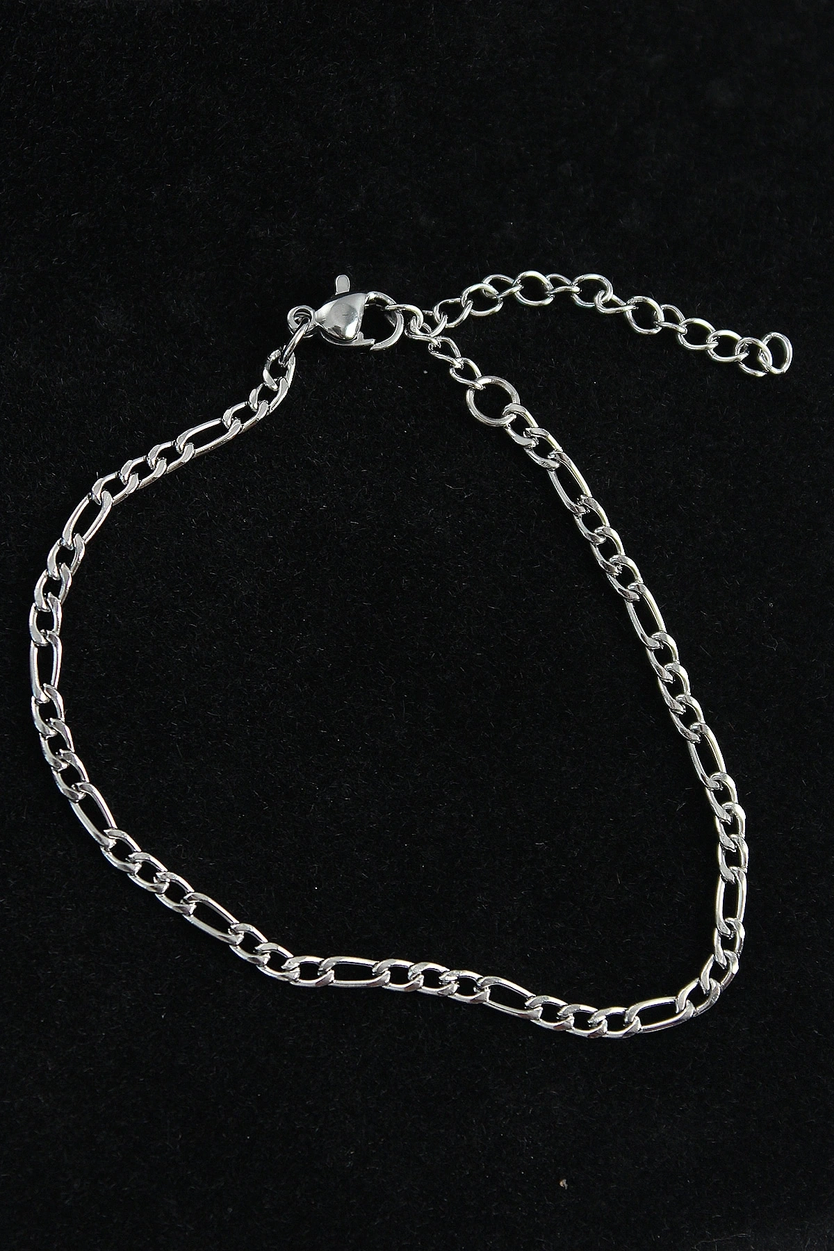 316L Çelik Figaro Model Gümüş Renk Erkek Bileklik