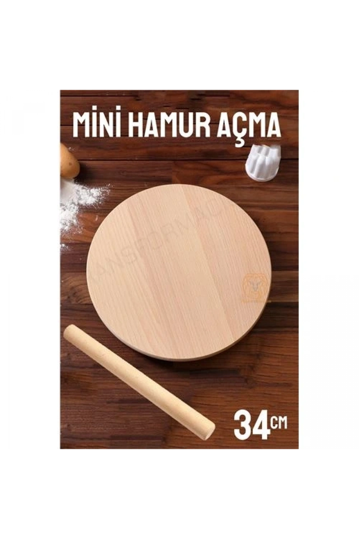 34 Cm Merdaneli Hamur Açma Masası