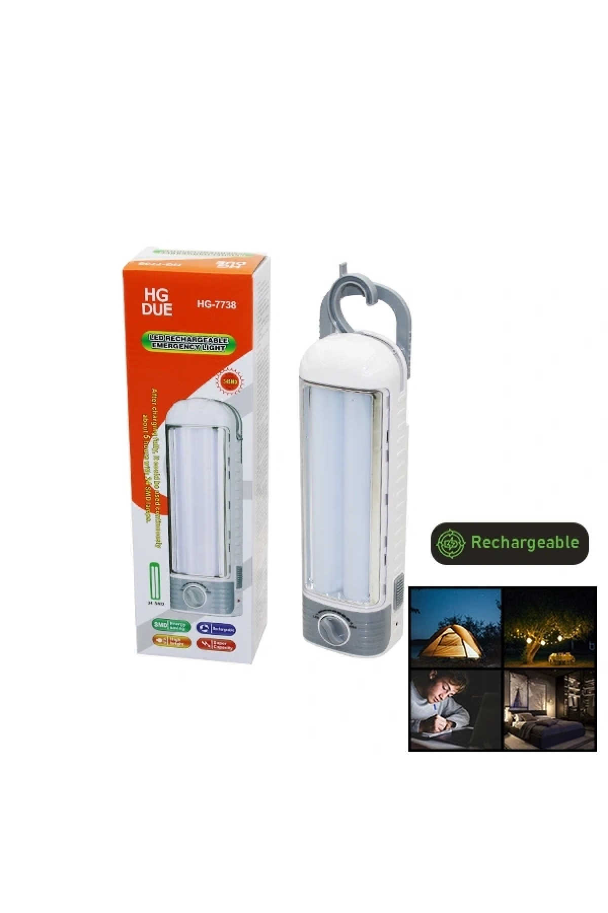 34 SMD LED ŞARJLI IŞILDAK FENER (5047)