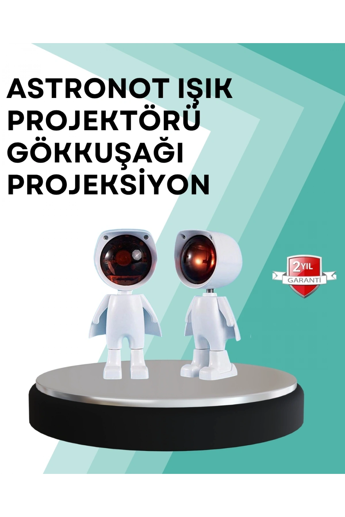 360° Ayarlanabilir Başlıklı Astronot Gece Lambası