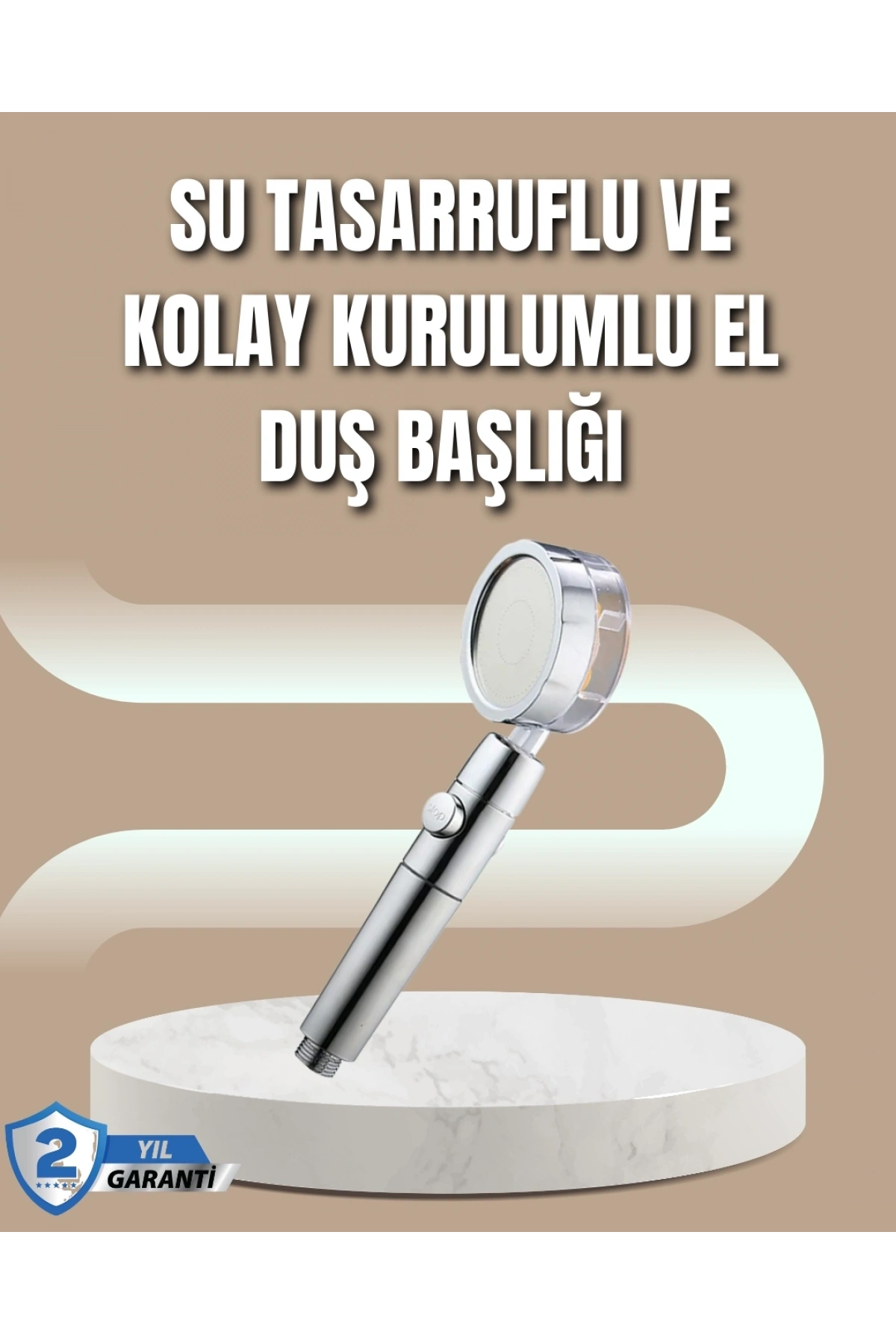 360° Ayarlanabilir Çok Fonksiyonlu Duş Başlığı