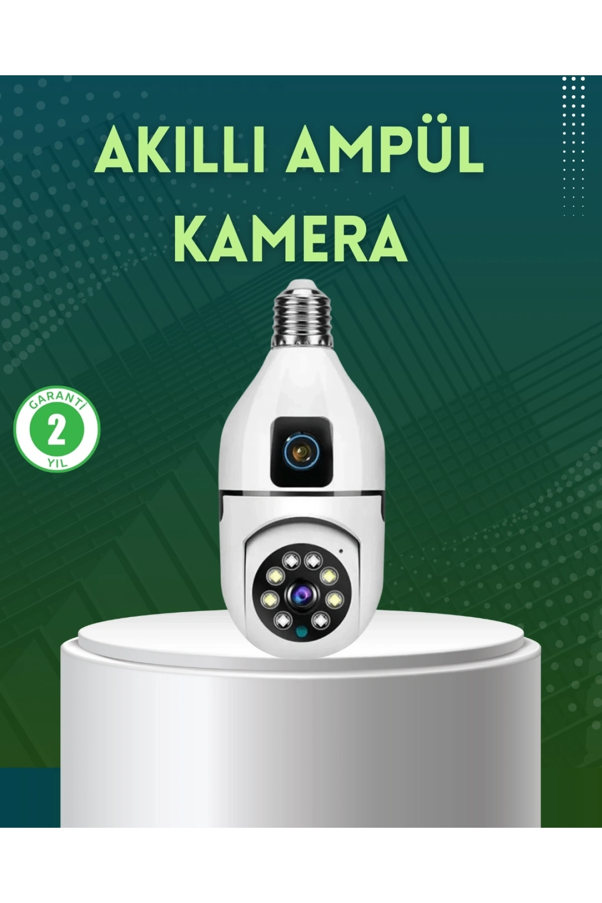 360 Derece Panoramik WiFi Kamera – Full HD Ev Güvenlik Sistemi