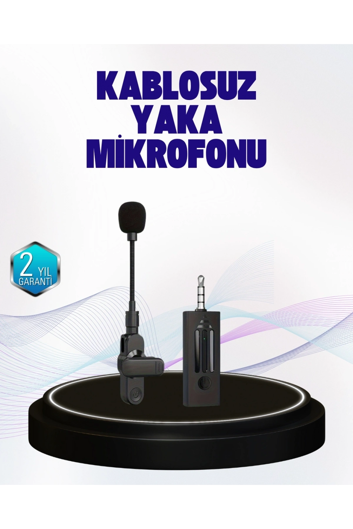360 Derece Ses Algılamalı Type C Şarjlı Yaka Mikrofonu