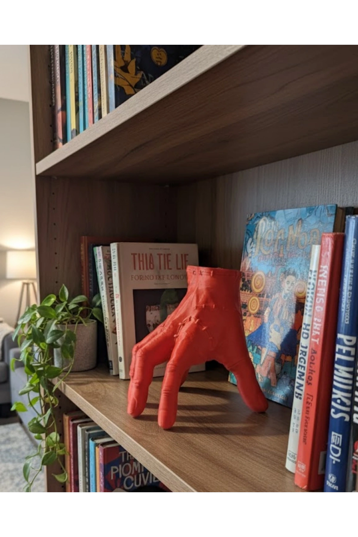 3D Modern Kırmızı El Obje 17x16 cm Ev ve Ofis Dekorasyonu