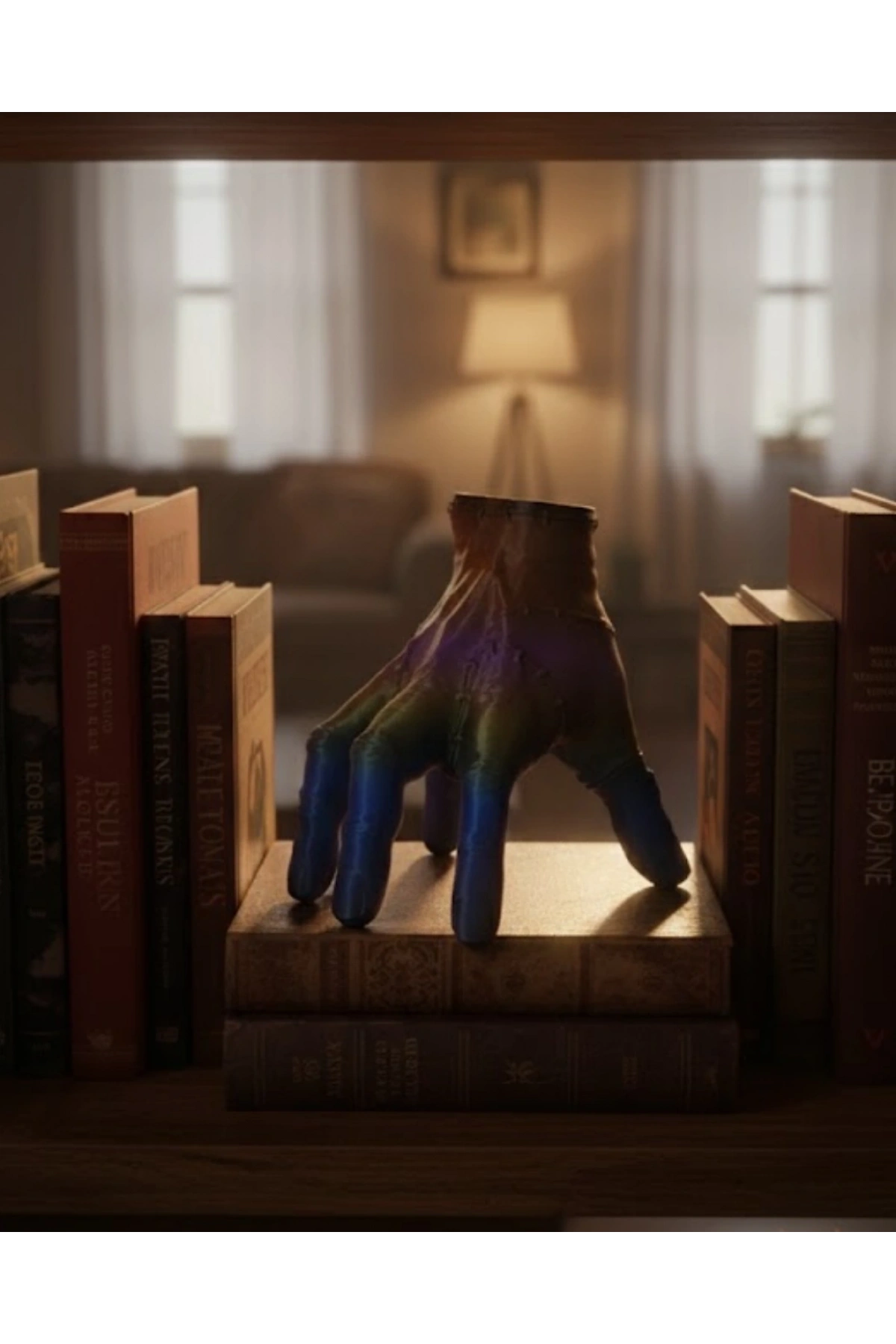 3D Modern Rengarenk El Heykeli 27x22 cm Statement Dekor