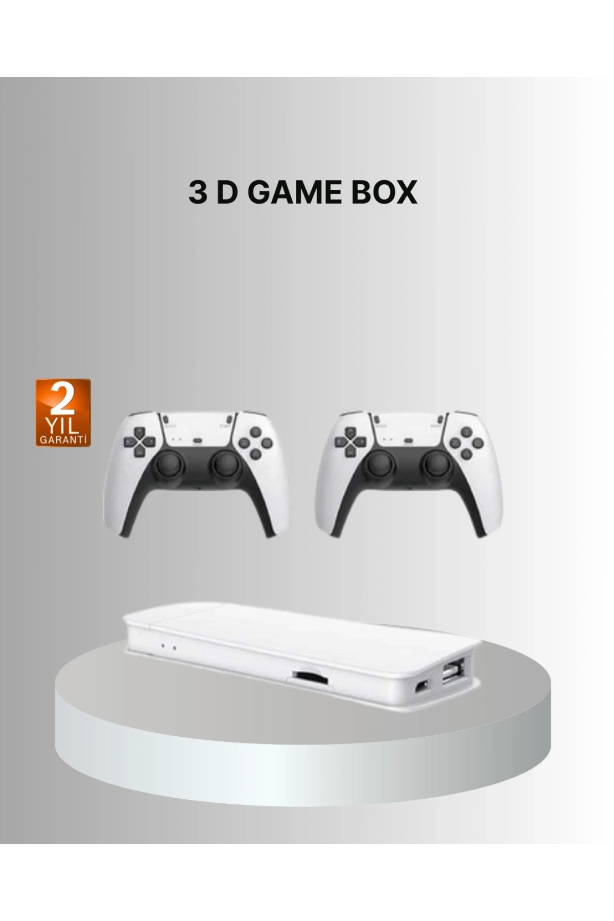 3D ve 4K Görüntü Kaliteli Çok Oyunculu Retro Oyun Konsolu