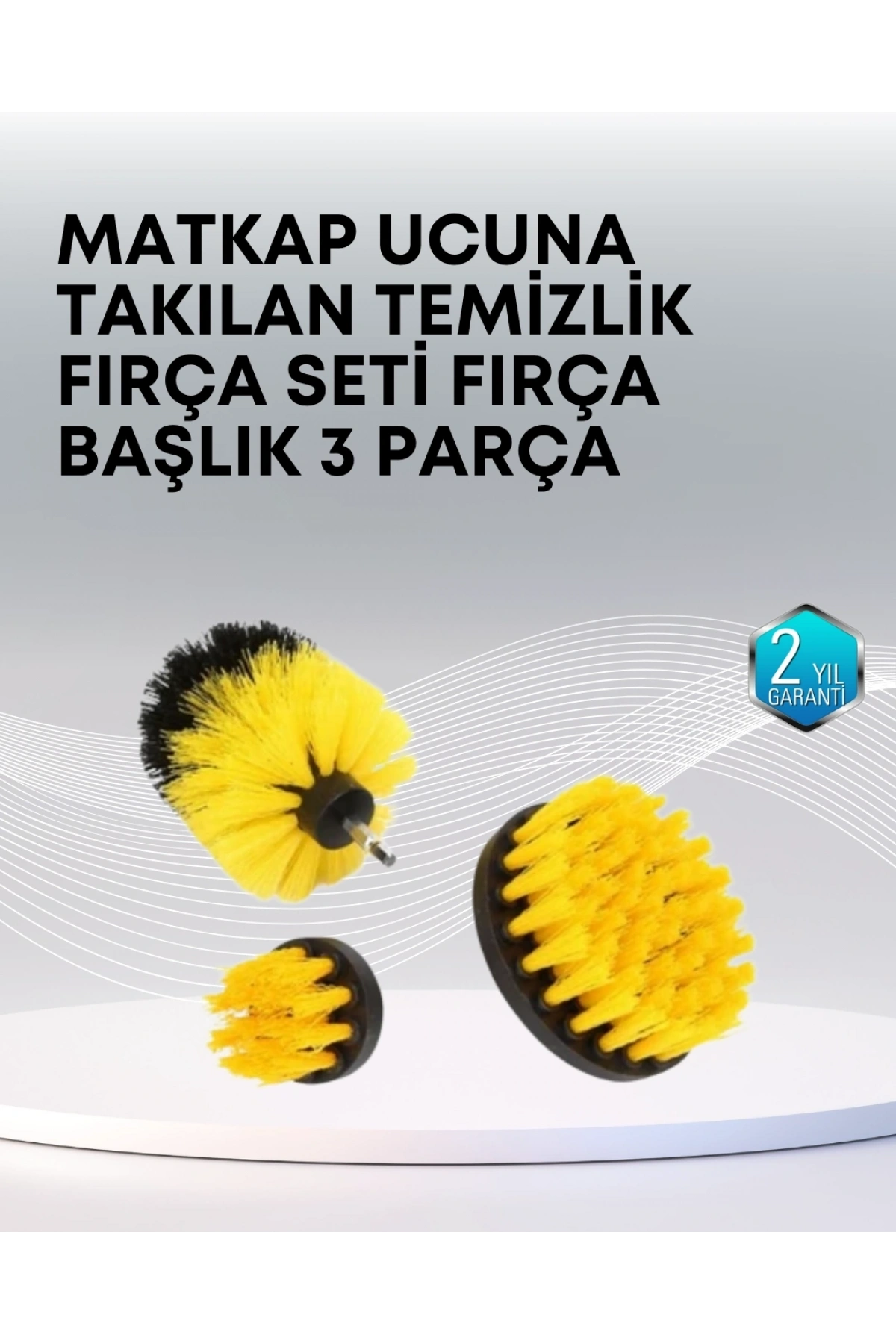 3’lü Matkap Ucu Temizlik Fırçası Seti Çok Amaçlı