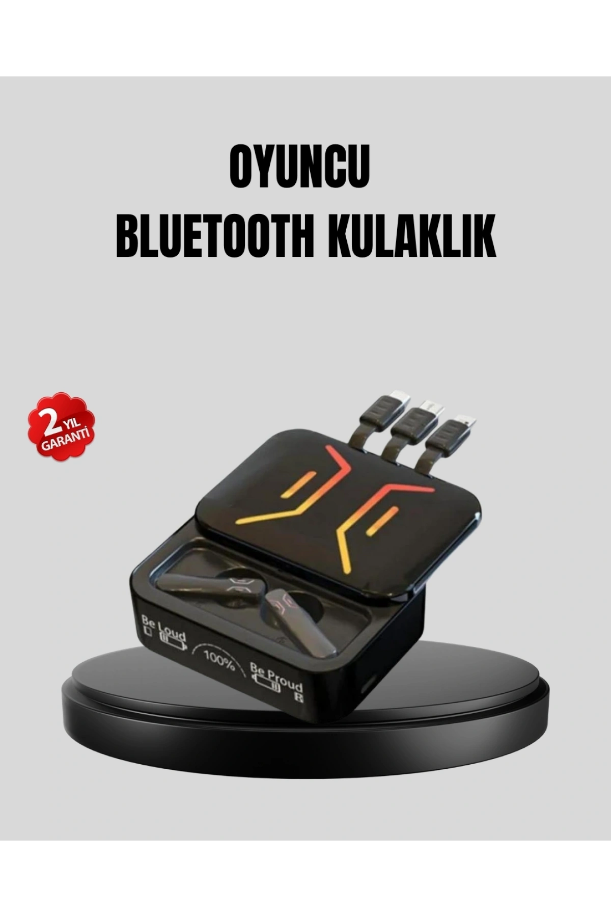 3’ü 1 Arada Kablolu ve Kablosuz Bluetooth 5.3 Kulaklık