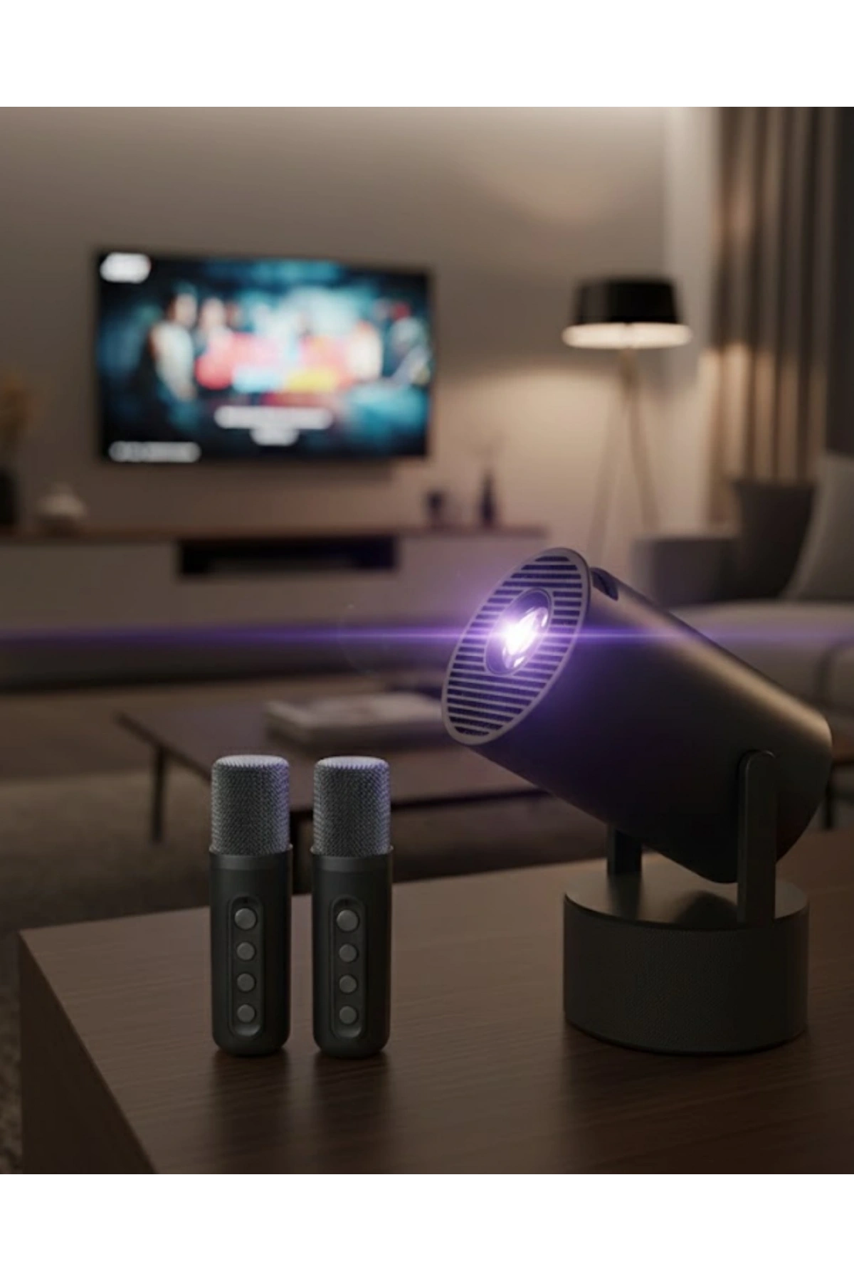 3ü1 Arada Projeksiyon Karaoke ve Bluetooth Hoparlör