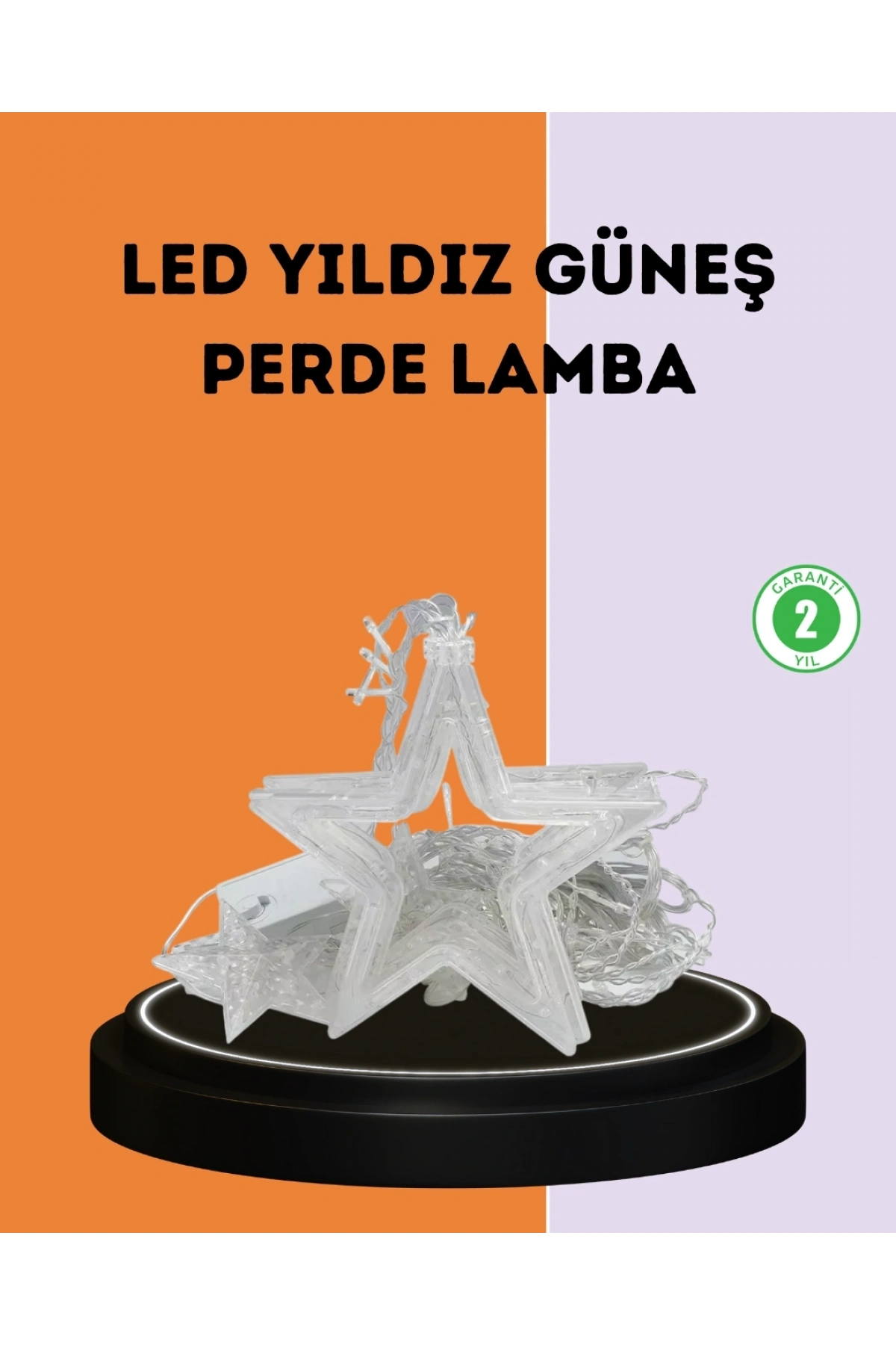 3x3 Metre Yıldız Peri Led Perde Işık Romantik Dekorasyon