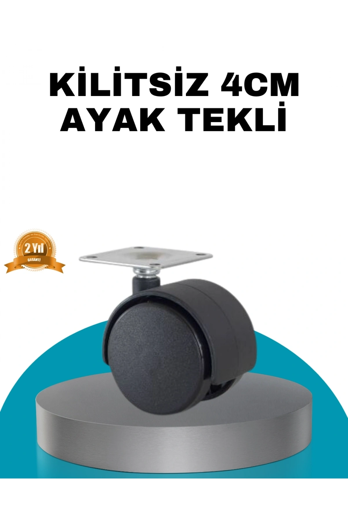 4 cm Kilitsiz Masa Ayağı Tekli Sessiz ve Akıcı Hareket