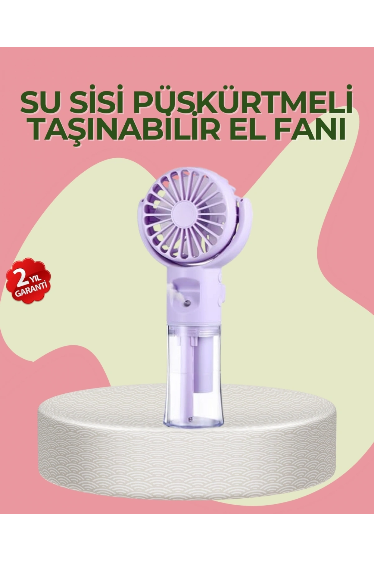 4 Kademeli Serinletici Su Buharlı El Vantilatörü