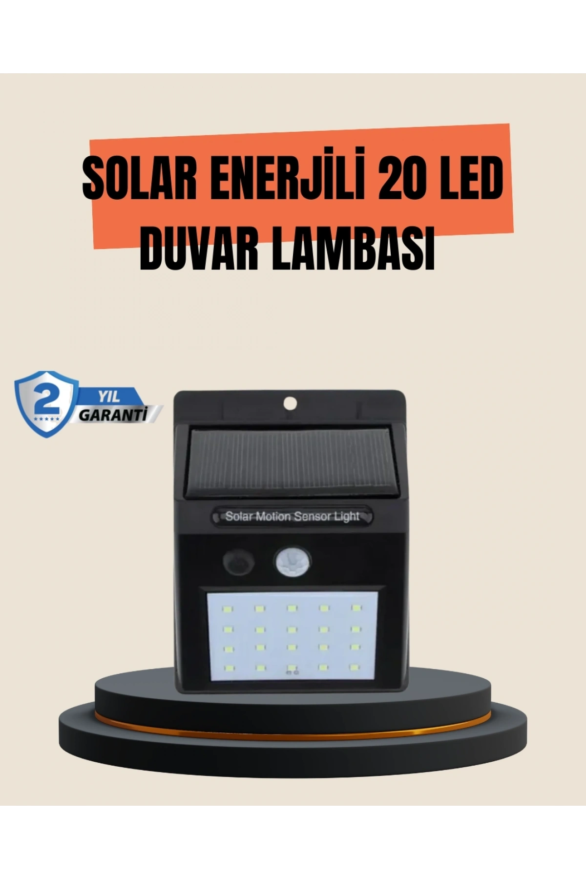 4 Modlu Solar LED Bahçe ve Garaj Lambası
