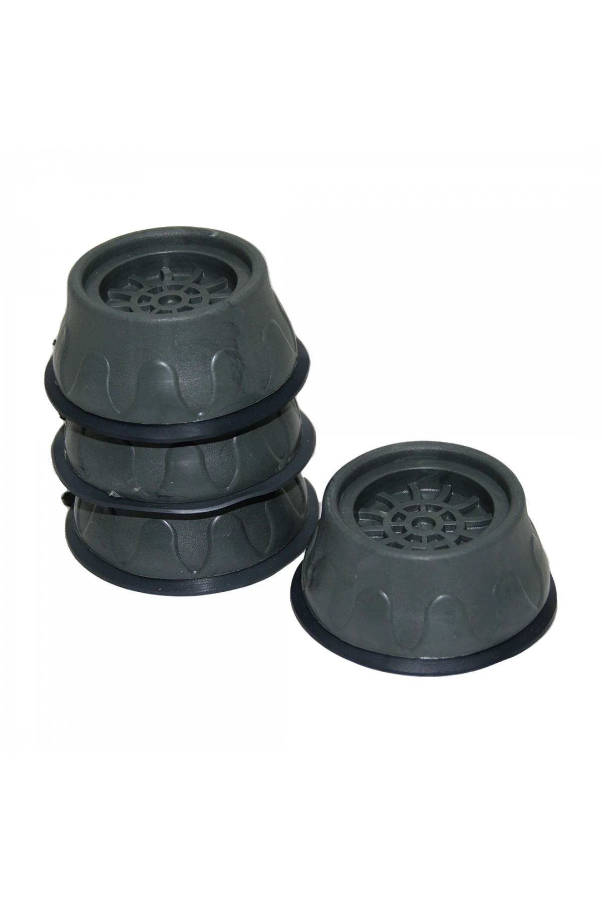 4 PARÇA  KÜÇÜK GRİ ÇAMAŞIR MAKİNE TİTREŞİM ÖNLEYİCİ AYAK (5047)