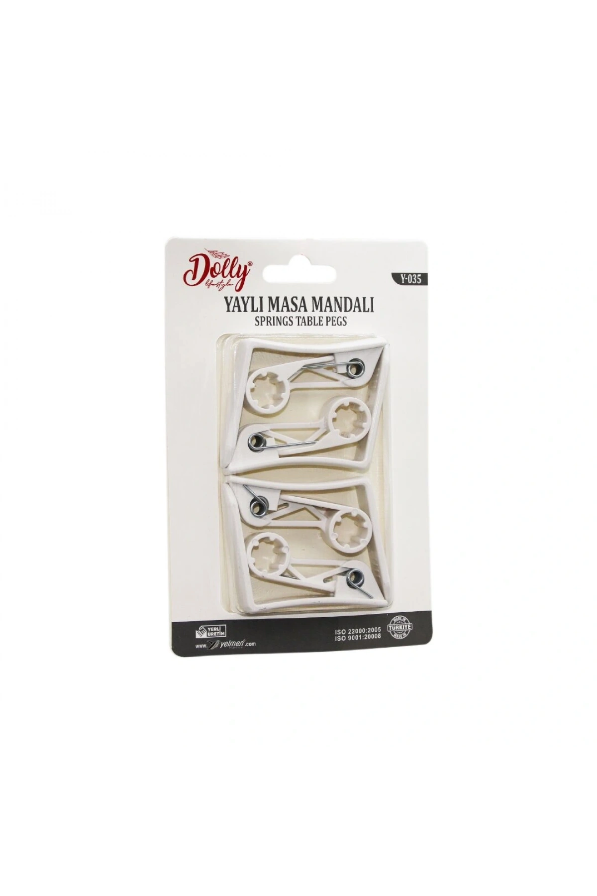 4 PARÇA PLASTİK - YAYLI MASA ÖRTÜSÜ MANDALI KISKACI (5047)