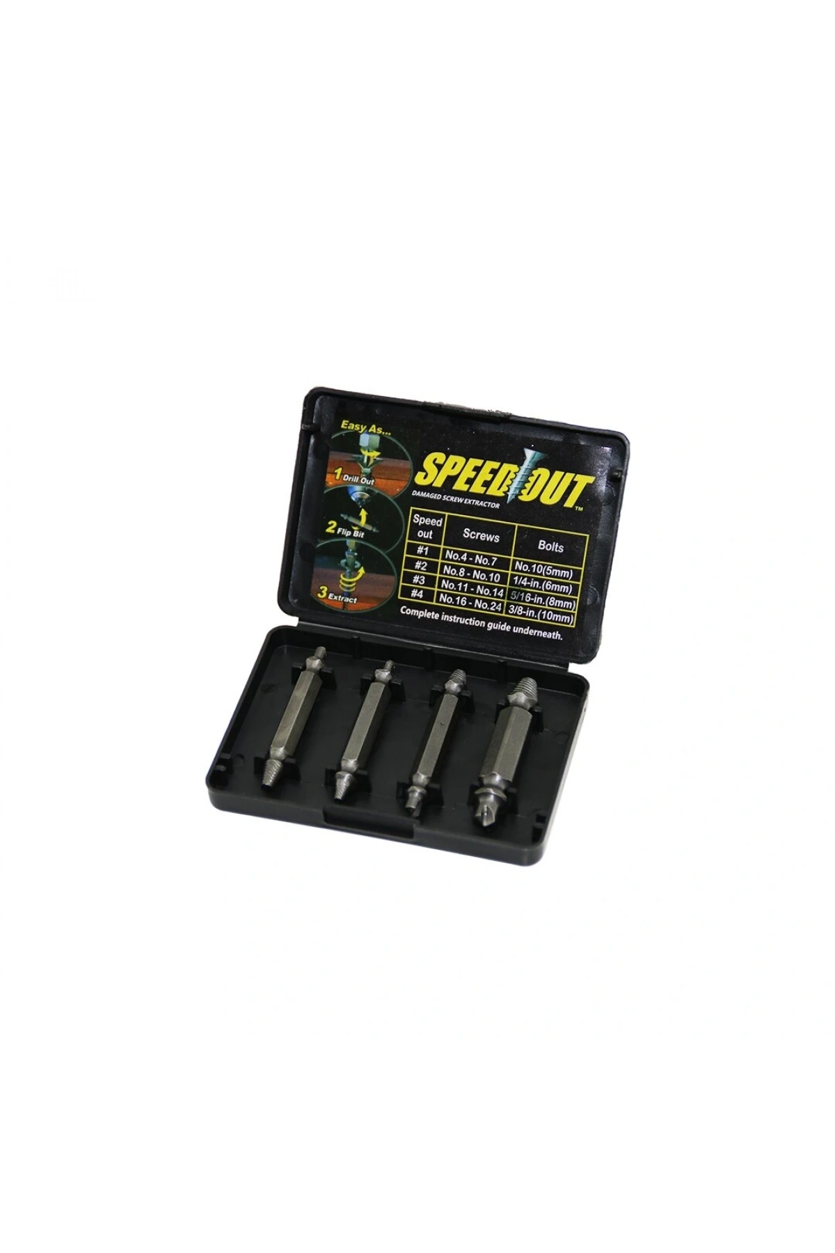 4 PCS SPEED OUT HASARLI VİDA ÇIKARICI PLS KUTULU (5047)