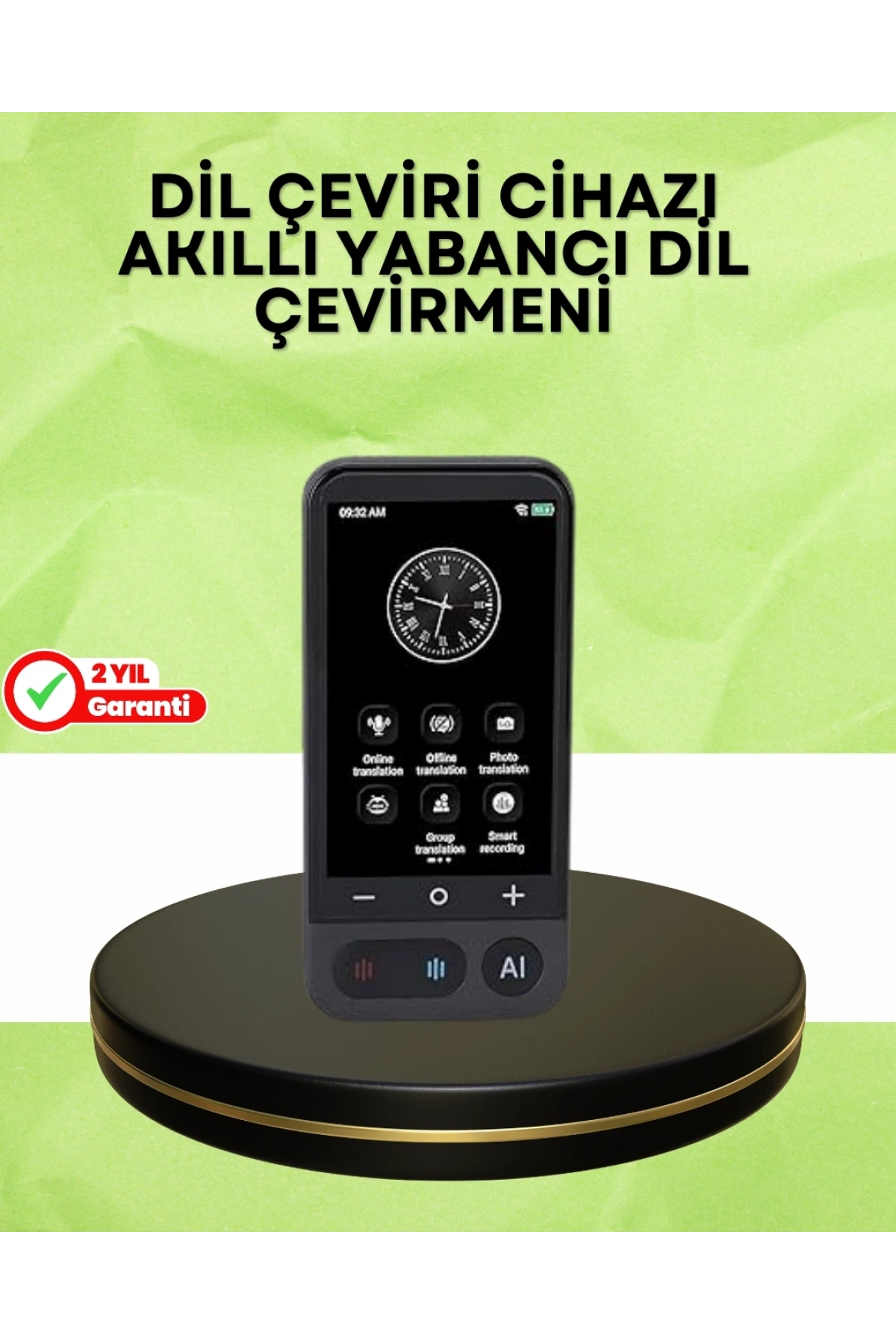 4.0 İnç Dokunmatik Ekranlı Akıllı Çeviri Cihazı