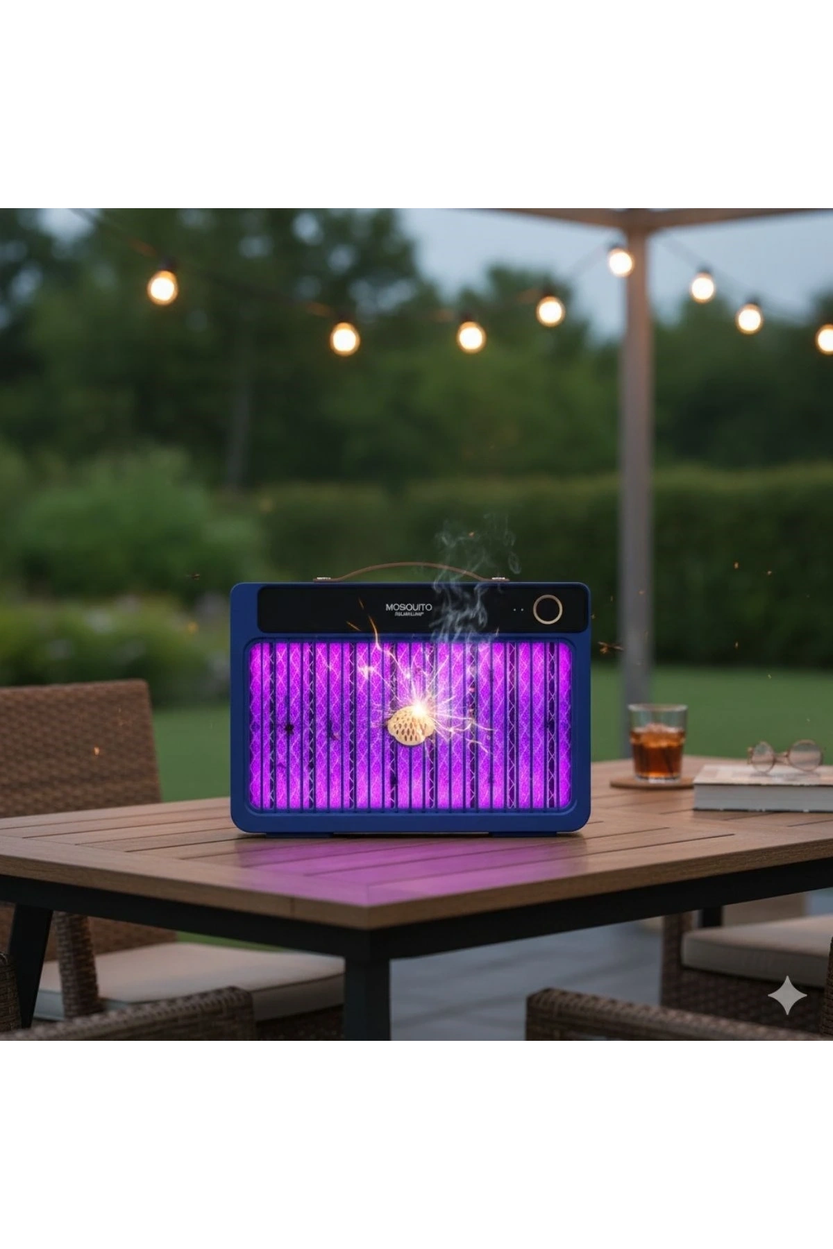 4000mAh Şarj Edilebilir Kablosuz 3000V Yüksek Güçlü Elektrikli Sivrisinek Öldürücü Sivrisinek Öldürme Lambası,Sinek Kıran BG-009 2000 mah (5047)