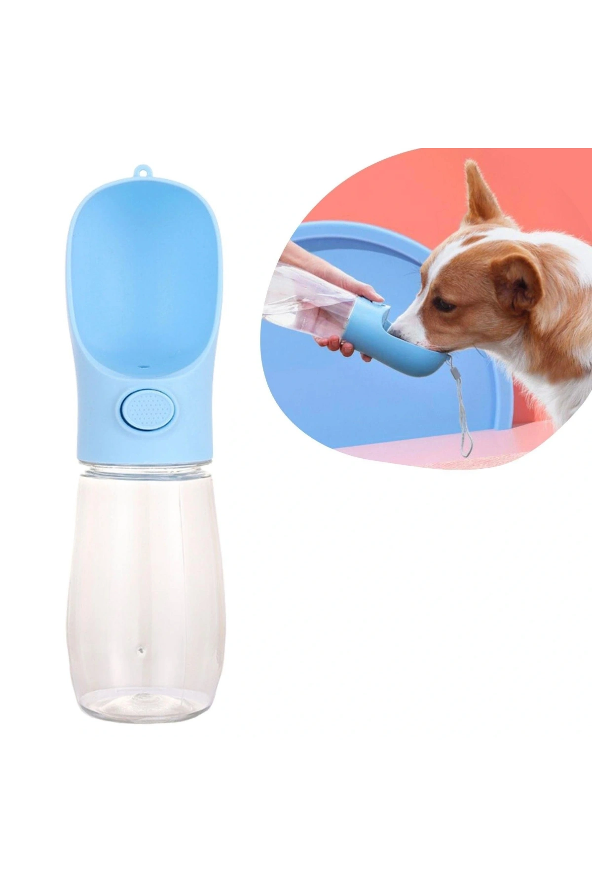 450 ml Taşınabilir Butonlu Evcil Hayvan Suluğu (5047)