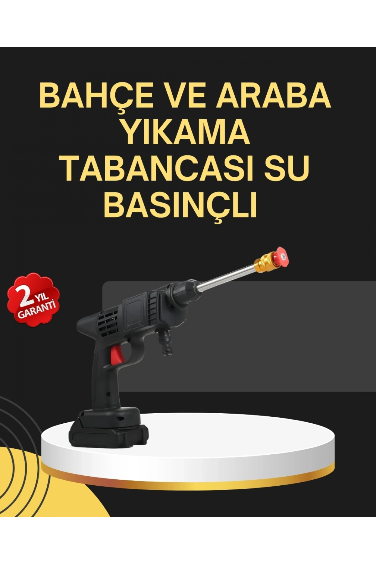 48V Şarjlı Basınçlı Yıkama Tabancası Köpük ve Çift Nozul 2025 Model