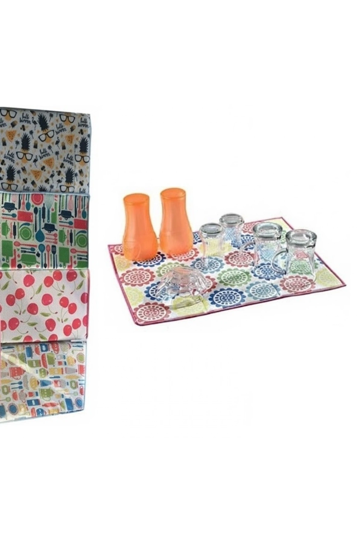 5 Adet Kurutmalık Mikrofiber Kurutma Bulaşık Altlığı