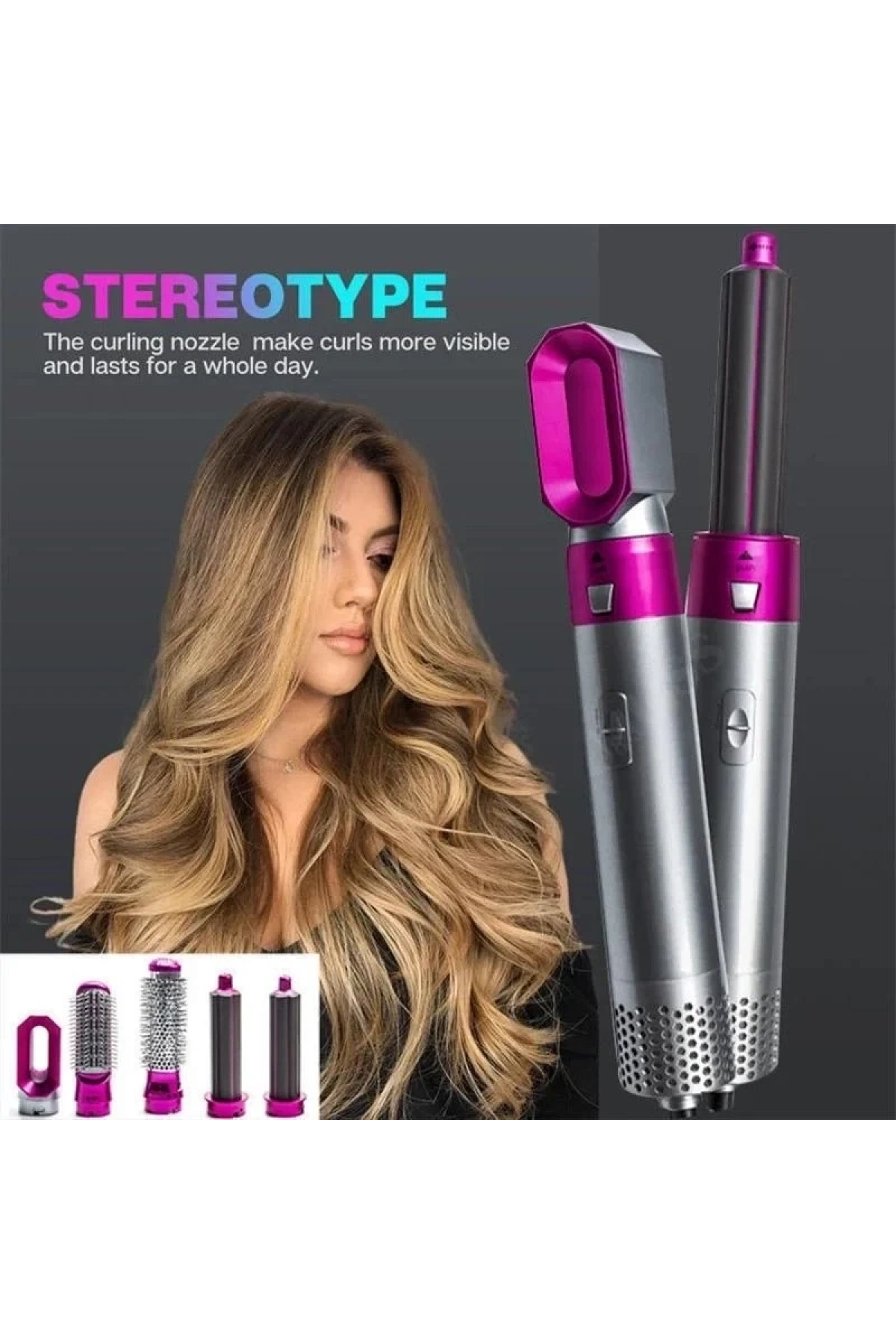 5 in 1 Hava Üflemeli Saç Düzleştirici (5047)