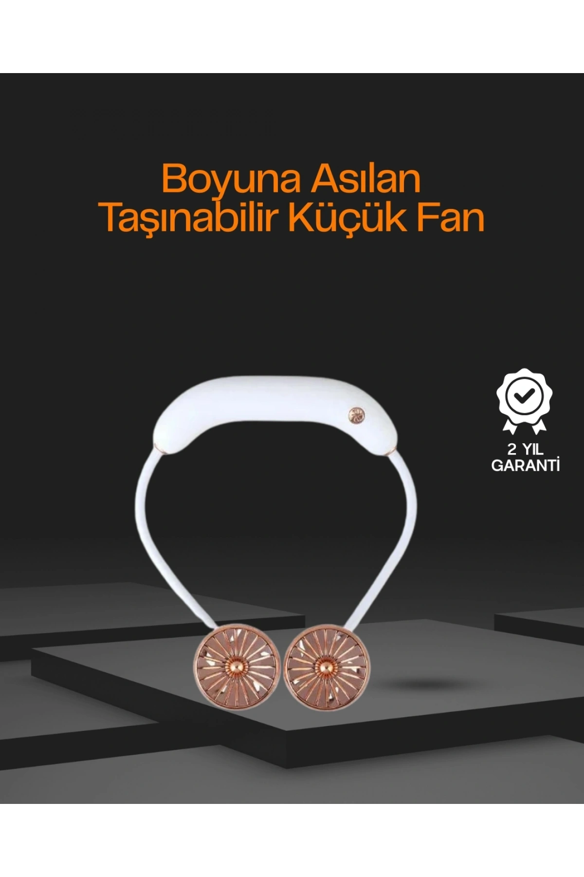 5 Kanatlı Sessiz Mini Fan 3 Vitesli Katlanabilir Asılabilir