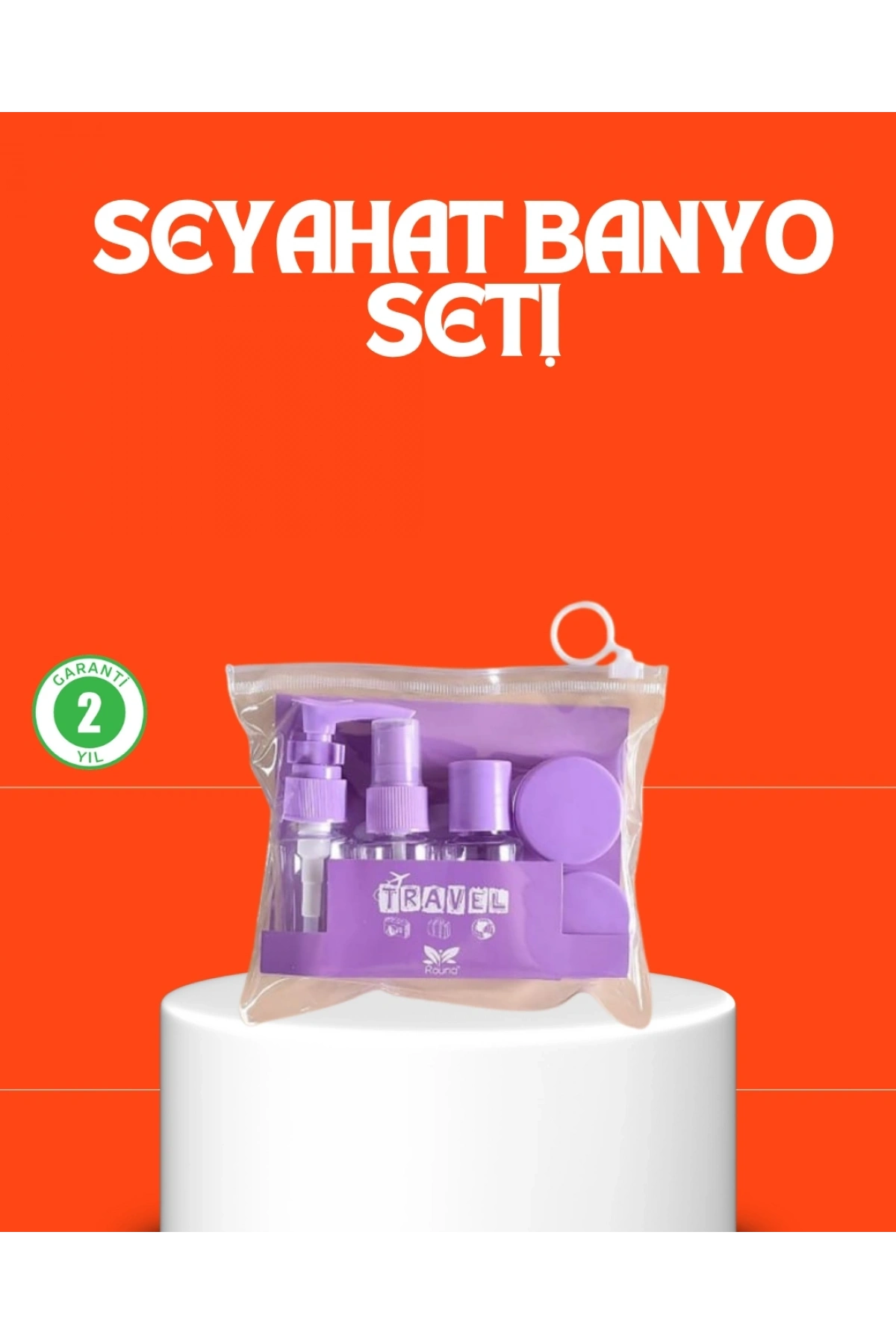 5 Parça Seyahat Kişisel Bakım Seti Şişe Sprey Krem Kutulu