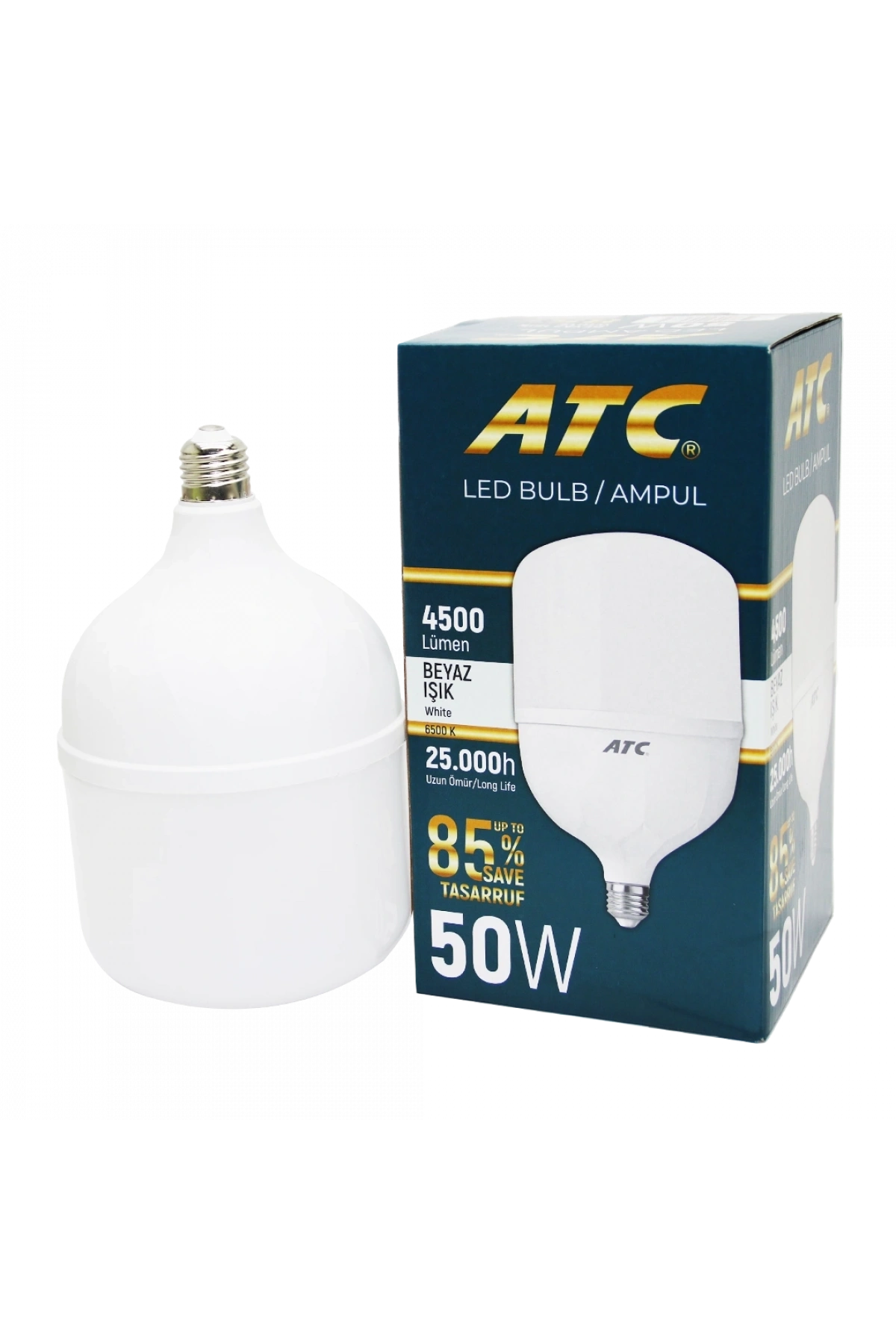 50W TORCH LED BULB AMPUL BEYAZ E27 (5047)