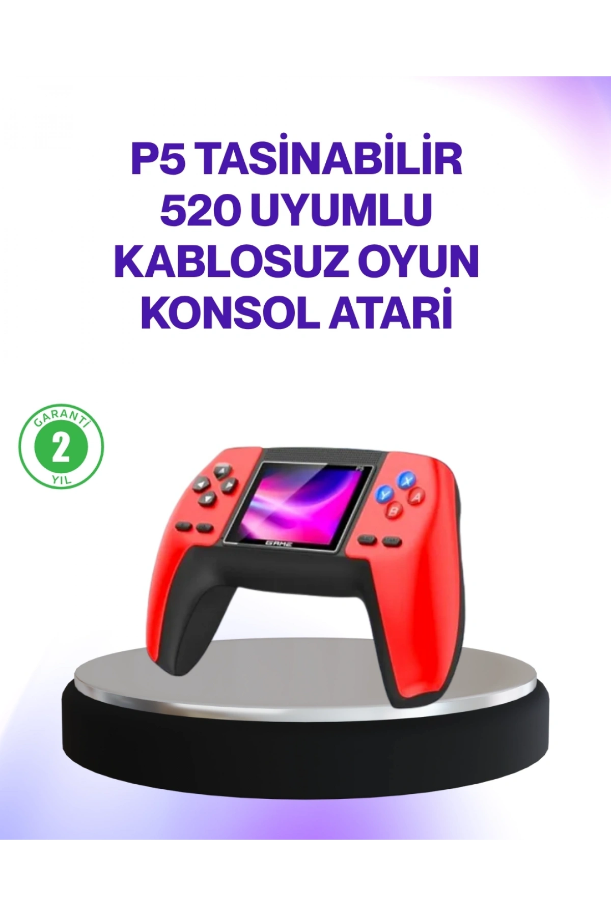 520 Klasik Oyunlu P5 Retro Elde Taşınabilir Konsol