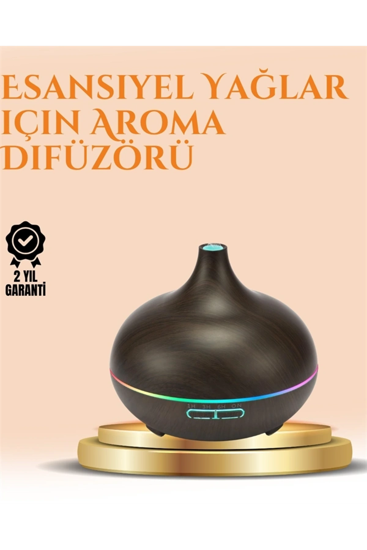 550 ml Ultrasonik Yağ Difüzörü ve Soğuk Buhar Nemlendirici