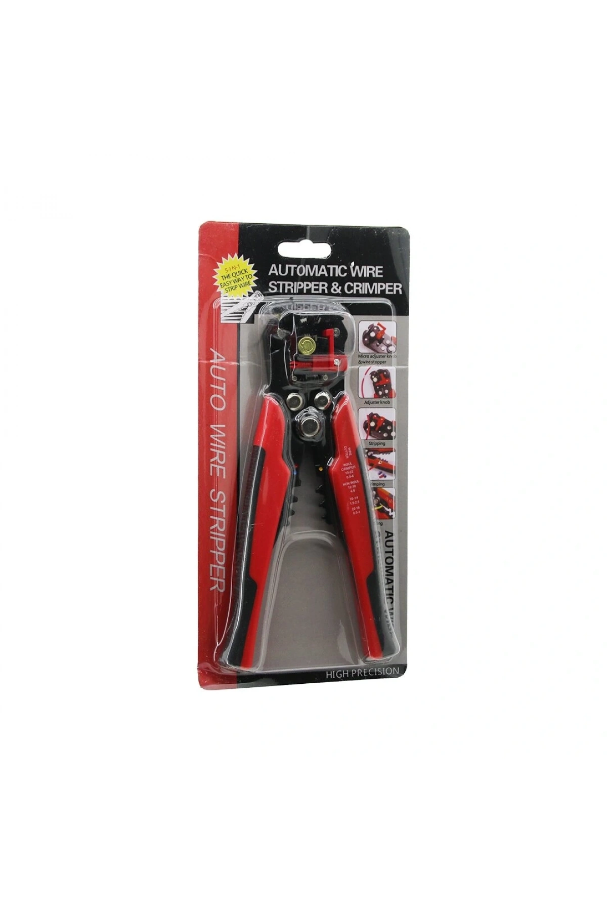 5İN1 KABLO SOYUCU - KESİCİ - KIVIRICI - NOKTALAYICI - DURDURUCU PENSE (5047)