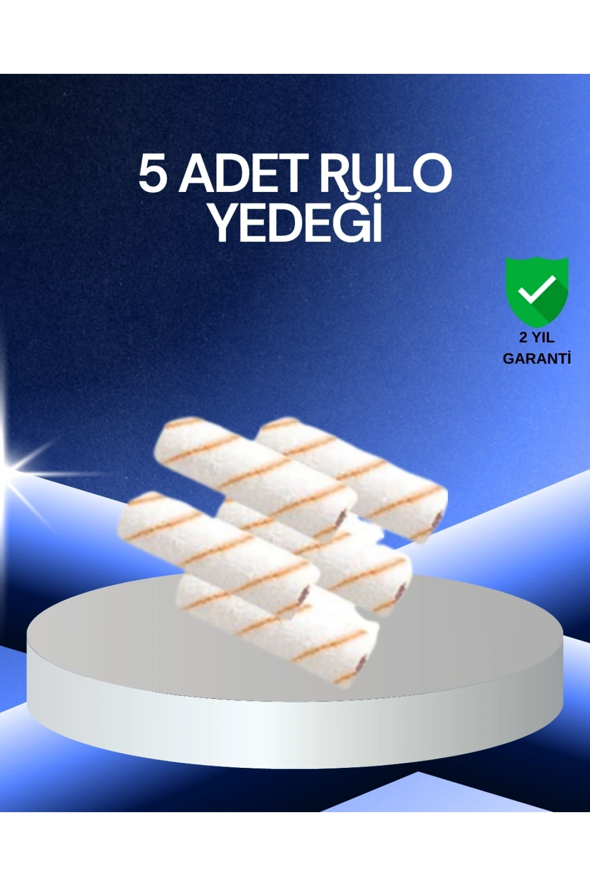 5’li Rulo Boya Seti Küçük Detay Çalışmaları İçin Uygun
